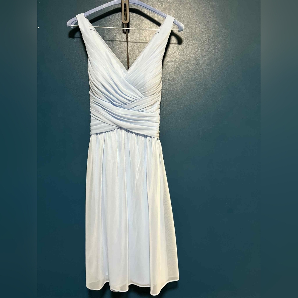Elegant Blue Sleeveless Dress